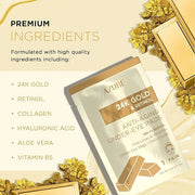 Azure Cosmetics 24K Gold & Retinol Anti Aging Under Eye Patches - Nourishing, Smoothing Hydrating Eye Mask - Reduces Fine ...