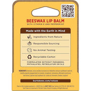 Burt's Bees Lip Balm, Lip Moisturizer With Responsibly Sourced Beeswax, with Vitamin E & Peppermint Oil, Natural Origin Mo...