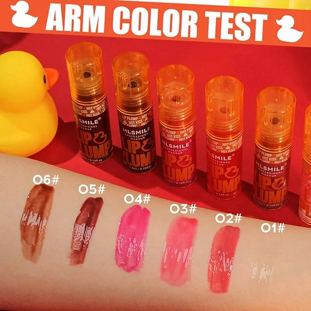 Duck Lip Plumper Glow - Hydrating Fat Lip Oil Plumper Gloss & Glitter Shine Make Lips Fuller (01) - Product Image