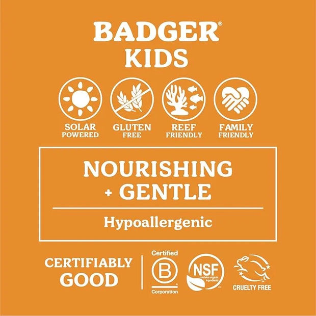 Badger Kids Sunscreen Stick SPF 35 with Mineral Zinc Oxide, Travel Size Sunscreen Stick for Kids, 97% Organic Ingredients,...