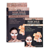 Azure Cosmetics Rose Gold Luxury Anti Aging Under Eye Pads - Lifting, Smoothing & Hydrating Eye Mask Patches - Reduces Fin...