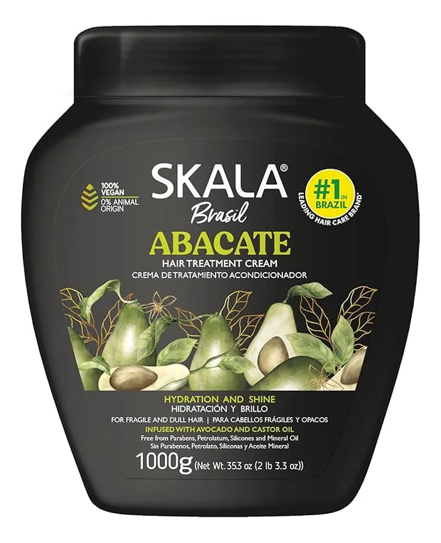 SKALA Avocado Hair Cream Hair Treatment Conditioning (1000g) - Imported from Brazil - Product Image