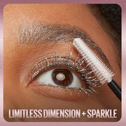 Maybelline Lash Sensational Sky High Glitter Mascara, Diamond Effect Eye Makeup for Lashes and Brows, Washable, Space Diam...