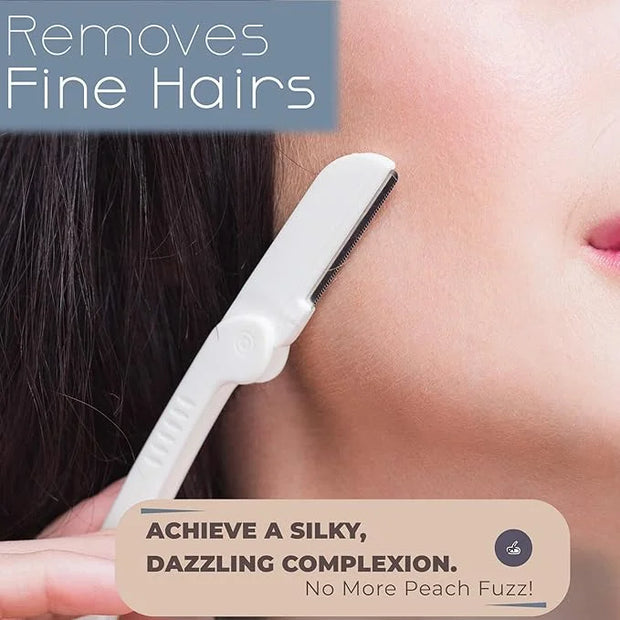 Dermaplaning Tool (6 Count) – Easy to Use Dermaplane Razor for Face – Facial Hair Removal for Women – Blade for Eyebrows a...