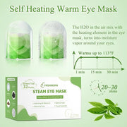 32 Packs Steam Eye Mask, Heated Eye Mask for Sleeping, Warm Compress for Eyes, Self Heating Disposal Eye Mask Comfortable ...