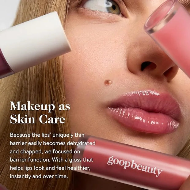 goop Beauty Hydra-Barrier Gel Gloss | Hydrating Lip Gloss to Moisturize & Plump Lips | Hyaluronic Acid & Vitamin E | Glaze...