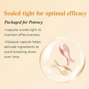 HKH Vitamin C & Retinol Serum for Face - Vit C Oil Capsule with Niacinamide, Anti Again Vit A Night Serum Capsule for Wome...