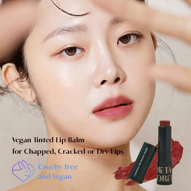 METAFORET Vegan Tinted Lip Balm 0.12oz Clear)