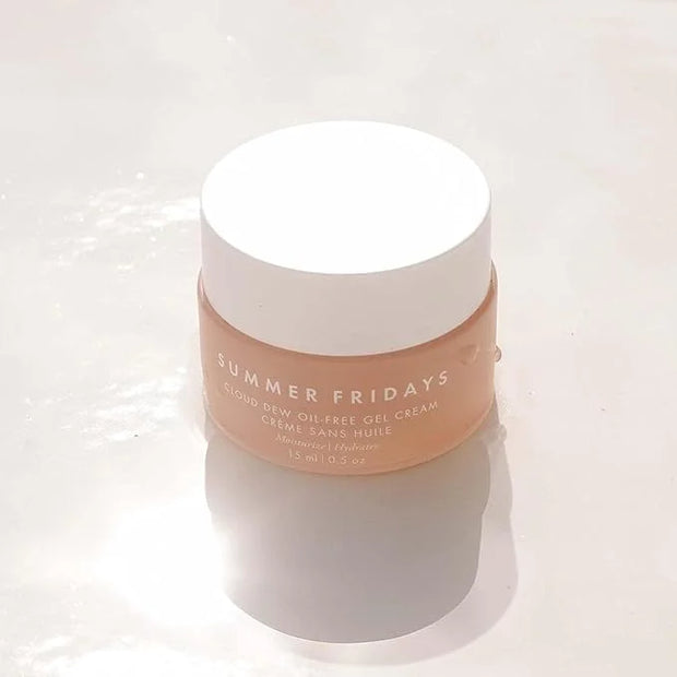 Summer Fridays Cloud Dew Gel Cream Moisturizer Mini - Lightweight Face Moisturizer with Hyaluronic Acid + Ceramides for Sk...