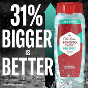 Old Spice Moisturizing Body Wash for Men, Hydro Wash, 2-in-1 Long Lasting Scent & Deep Hydration, 24/7 Shower Fresh, Pure ...