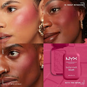 NYX PROFESSIONAL MAKEUP Buttermelt Powder Blush, Fade and Transfer-Resistant Blush, Up to 12HR Make Up Wear, Vegan Formula...