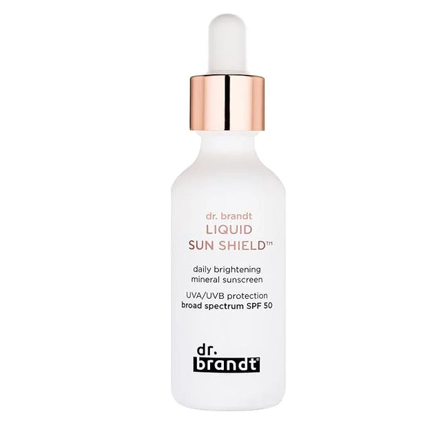 Dr. Brandt Bright This Way Liquid Sun Shield SPF 50-100% Mineral Lightweight Sunscreen Lotion - Protection Against UVA/UVB...