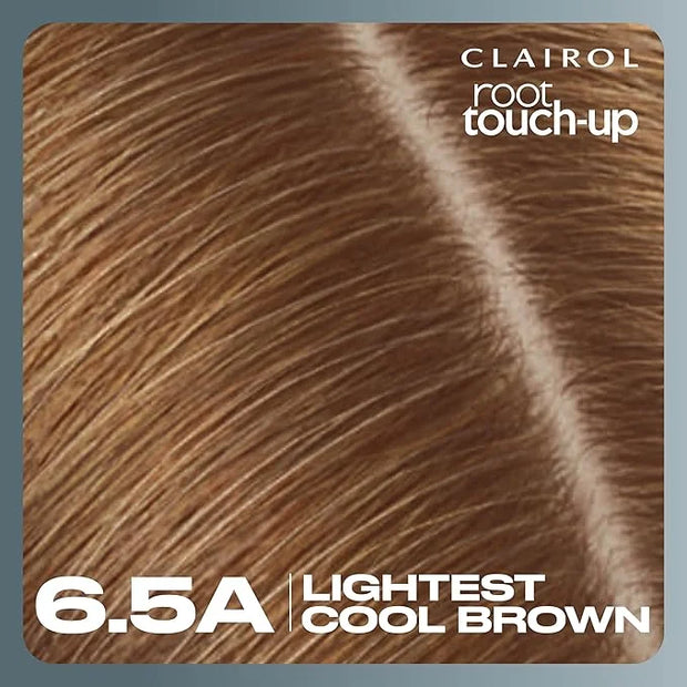 Clairol Root Touch-Up by Nice'n Easy Permanent Hair Dye, 6.5A Lightest Cool Brown Hair Color, (Pack of 2) - Product Image