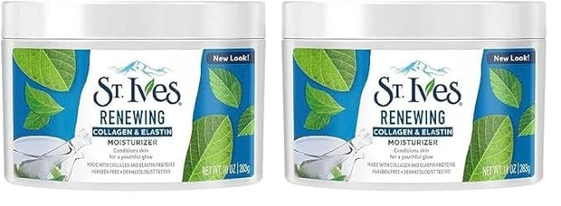 St. Ives Face Moisturizer Cream, Collagen and Elastin, Renewing Facial Moisturizer for Women, Paraben Free, Dermatologist ...