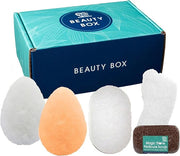 HartFelt Head-to-Toe Exfoliation Beauty Box & Trial Pack Gentle Peach Sensitive Facial Exfoliating Pads, Full Body Spa Scr...