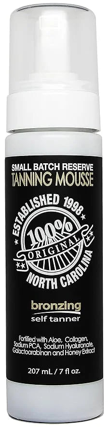 Dark Tanning Mousse w/Instant Bronzer by Famous Dave’s | Sunless Self Tanner | Organic & Natural Ingredients for Medium/Da...