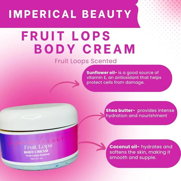 Imperical Beauty Fruit Lops Body Cream- Fruit Loops Scented - Product Image