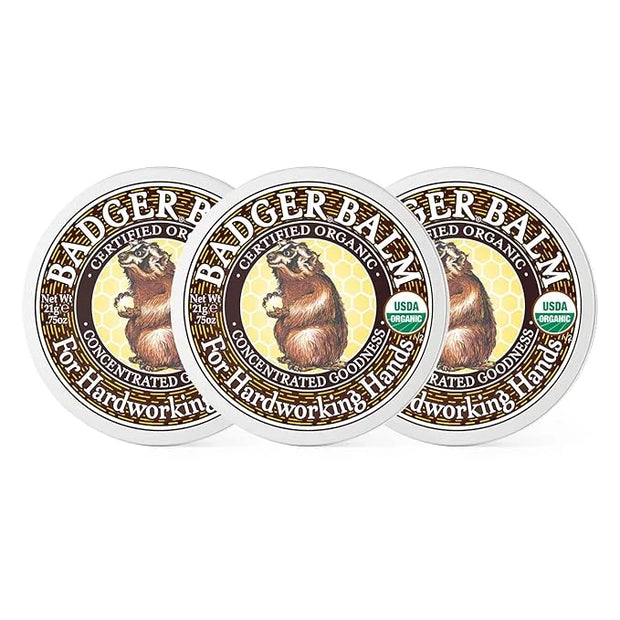 Badger Healing Balm, Hard Working Hands Cream, Organic Hand Cream for Dry Cracked Hands, Long Lasting Hand Moisturizer/Dry...