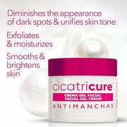 Cicatricure Face Moisturizer, Antimanchas Brightening Moisturizing Gel Cream, Reduces Dark Spots, Patches and Boosts Skin ...