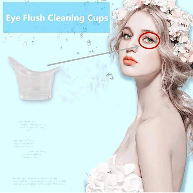 50 Pcs Non Sterile Disposable Plastic Eye Wash Cups Portable Disposable Measuring Cup 5ml Eye Flush Cleaning Cups Vials fo...