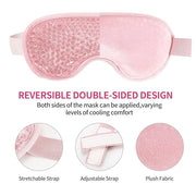 2PCS Reusable Hot Cold Therapy Gel Eye Mask for Puffiness, Dark Circles, Eye Bags, Dry Eyes, Headaches, Migraines, Stress ...