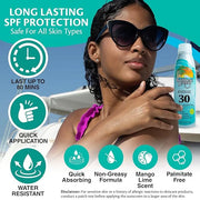 Caribbean Breeze Continuous Tropical Mist SPF 30 Sunscreen Spray, Reef Safe Sunscreen Spray, Up to 80 Minutes Water Resist...