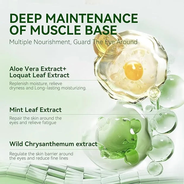 BREYLEE Aloe Vera Eye Masks - 60 Pcs - Reduce Puffy Eyes & Dark Circles, Firm & Improve Under Eye Skin, Pure Natural Extra...