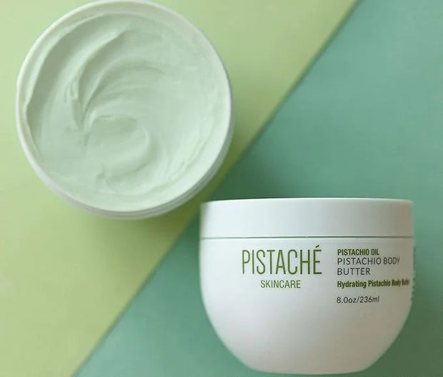 Pistaché Skincare Pistachio Oil Essential Body Care Trio Set + Whipped Body Butter + Hand Cream + Lip Balm + Moisturizing ...
