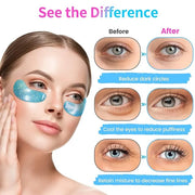 Under Eye Patches (24 Pairs) - Eye Gel Pads for Wrinkles, Puffy Eyes, Dark Circles, Eye Bags, Natural Collagen Eye Gels Pa...
