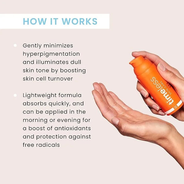 Timeless Skin Care Vitamin C Serum with Vitamin E & Ferulic Acid - Serum - for Oily & Dry Skin - Fragrance-Free - 1.7 Fl O...