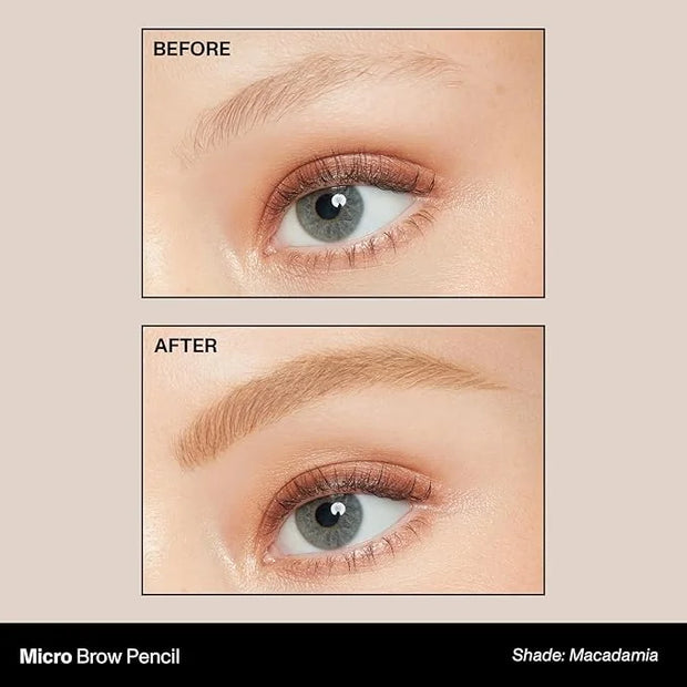 Morphe Micro Dual Eyebrow Pencil - Dual-Ended Brow Pencil Featuring a Retractable, Ultra-Precise, Pointed Tip - Richly Pig...