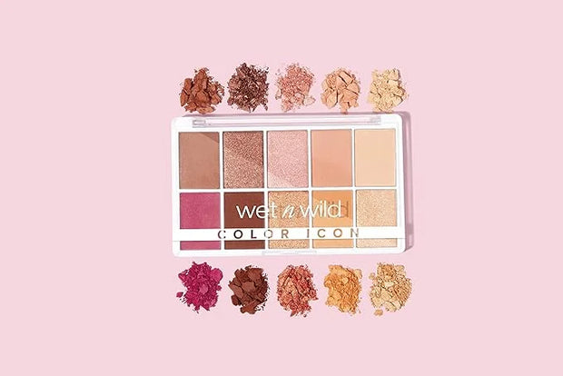 wet n wild Color Icon 10-Pan Eyeshadow Makeup Palette, Long Lasting, Shimmer, Metallic, Glittery, Matte, Rich Smooth Pigme...