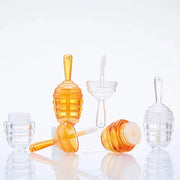 lasenersm 6 Pieces Empty Lip Gloss Tubes Reusable Lip Gloss Containers Honey Pots Shaped Lips Gloss Tube 9 ml Empty Refill...
