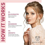 Eyebrow Growth Serum – 3ml Natural Ingredients Eyebrow Serum to Grow Thicker Brows, Eyebrow and Eyelash Enhancing Serum - ...