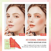 MEICOLY Multi Use Makeup Blush Stick,On-the-Go 2-in-1 Lip Cheek Cream Blush Stick,Waterproof Solid Face Blush Makeup Cheek...