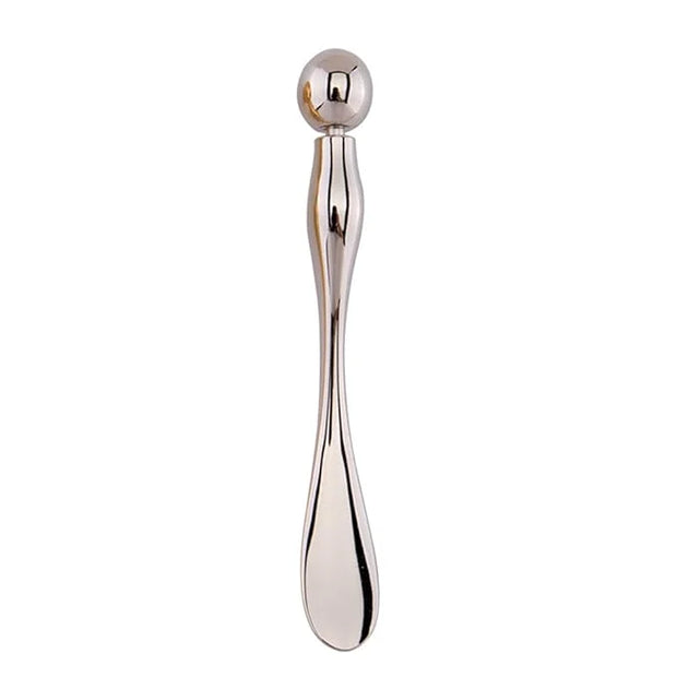 WOIWO 1 PCS Metal Cosmetics Dipping Spoon Cream Shovel Spoon Beauty Mask Small Spoon Eye Cream Stick (silver) - Product Image