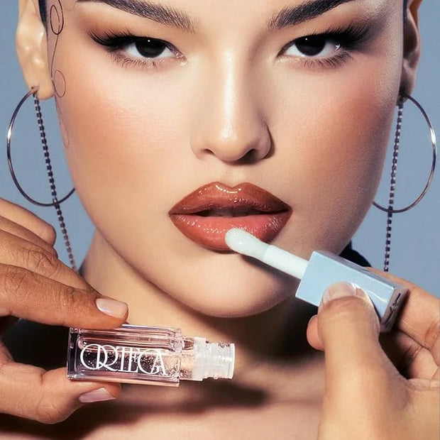 Ortega Beauty Liquid Icon Hyper Gloss By Etienne Lip Gloss For Long Lasting Plump Lips - Non-Sticky Infused with Blue Agav...