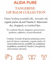 Tangerine Lip Balm, Vegan Lip Balm Lips,
