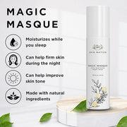 Skin Nation Magic Masque, Hydrating Night Mask with Hyaluronic Acid & Botanicals, Plant-Based Overnight Mask for Dry Skin,...