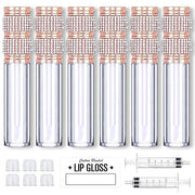 AMORIX 5ml Lip Gloss Tubes with Wand 6 Packs Empty Rhinestone Lip Gloss Containers Lipgloss Bottles Crystal Lip Gloss Supp...