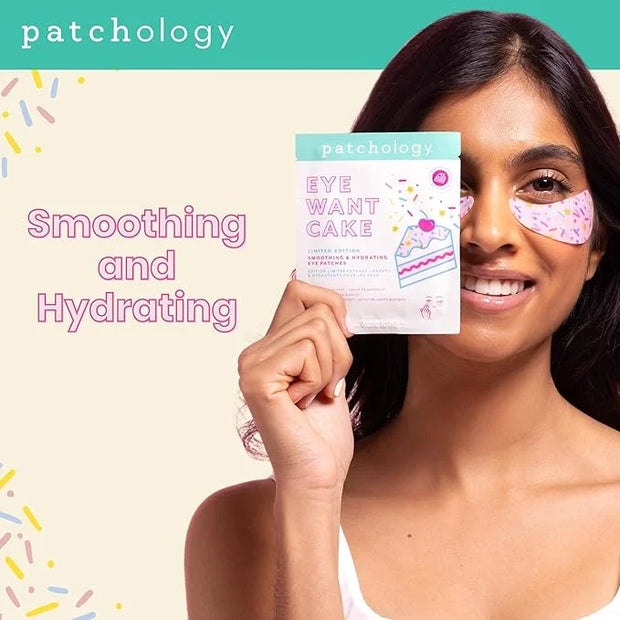 Patchology Eye Want Cake Limited Edition Hydrating & Smoothing Eye Patches – Under Eye Masks for Puffy Eyes, Dark Circles,...