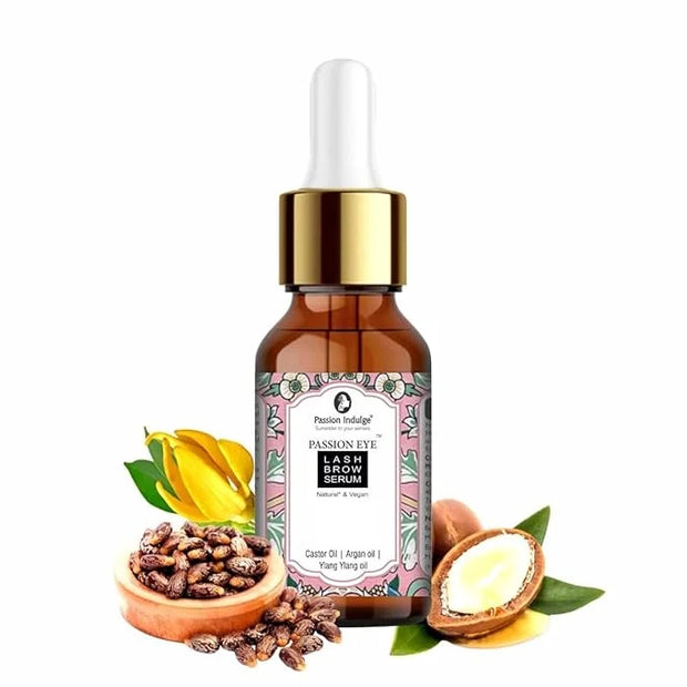 Eyelash Growth Serum | Organic Eyebrow Serum, Reduces thinning of lash & brow Infused with Castor Oil | Helps regrowth Nat...