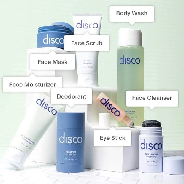Disco Men's Eye Bag Treatment, Roller Serum for Men, Under Eye Cream Natural Caffeine Anti Aging Stick Balm, Reduce Puffin...
