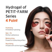 Petitfee Cacao Energizing Hydrogel Eye Mask 60ea (30pairs) - Nourishing Eye Patch with Cacao Seed Butter, Brazil Nut, Pine...