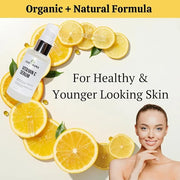 Skin Care Products Combo (5 Items) - Comes With Charcoal Cleanser, Grapefruit Cleanser, Vitamin C Serum, Hyaluronic Acid, ...