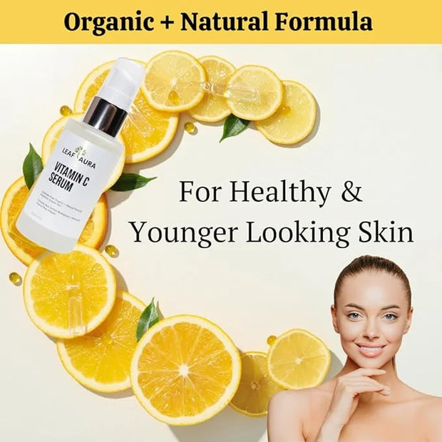 Skin Care Products Combo (5 Items) - Comes With Charcoal Cleanser, Grapefruit Cleanser, Vitamin C Serum, Hyaluronic Acid, ...