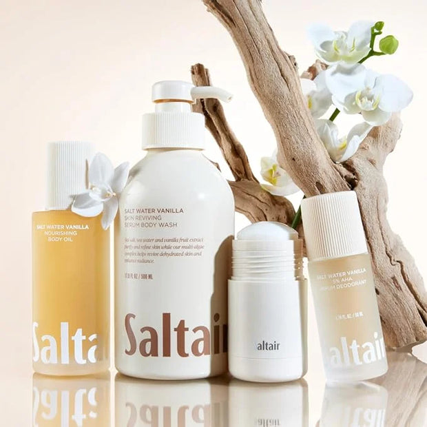 Saltair Body Wash, Salt Water Vanilla 2-Pack. Moisturizing Body Cleanser with Monoi Oil and Cupuacu Butter. Luxury Shower ...
