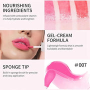 Hydrating Lip Glow Oil, Lip Oil Gloss Transparent Toot Tinted Nourishing Long Lasting Repairing Lightening Lip Lines (RASP...