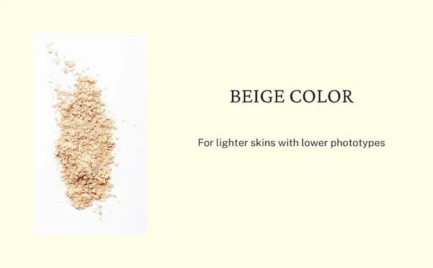 Compact photoprotective powder Mineral Sunscreen UVA/UVB SPF50 (Beige)