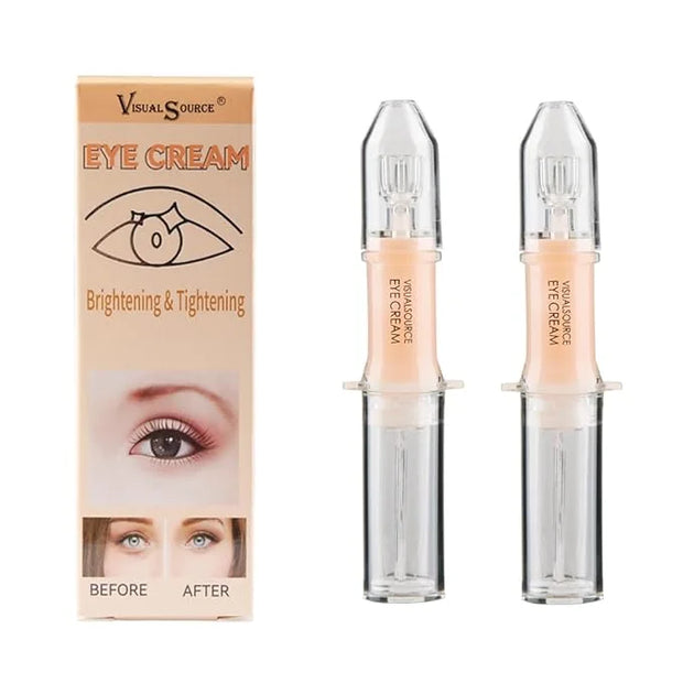 2Pack Instant Temporary Eye Cream Set,Visuasource 1ml Eye Tightening Serum Quickly Firming Reduces Under-eye puffiness,Dar...